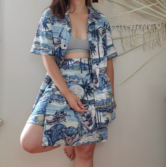 Sharon Young Dresses & Skirts - Vintage 90s Pine Cove Sharon Young Hawaiian Set